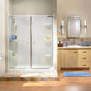 Rectangular Base 6042 3 in. Acrylic Alcove Shower Base with Center Drain in White
