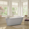 Maax Sax 6032 Acrylx End Drain In With Skirt 60 x 32-Inch Freestanding Bathtub