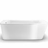 Maax Lounge 6434 Acrylic End Drain In With Skirt 66 x 34-Inch Freestanding Bathtub