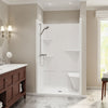 Camelia SH-4834 Acrylic Alcove Center Drain One-Piece Shower in White