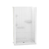 Camelia SH-4834 Acrylic Alcove Center Drain One-Piece Shower in White