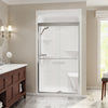 Camelia SHR-4834 Acrylic Alcove Center Drain One-Piece Shower in White