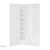 38 x 38 in. Acrylic Three-Piece Corner Shower Wall Kit in White