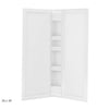 38 x 38 in. Acrylic Three-Piece Corner Shower Wall Kit in White