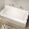 Pose 7242 IF Acrylic Corner Left Left-Hand Drain Bathtub in White