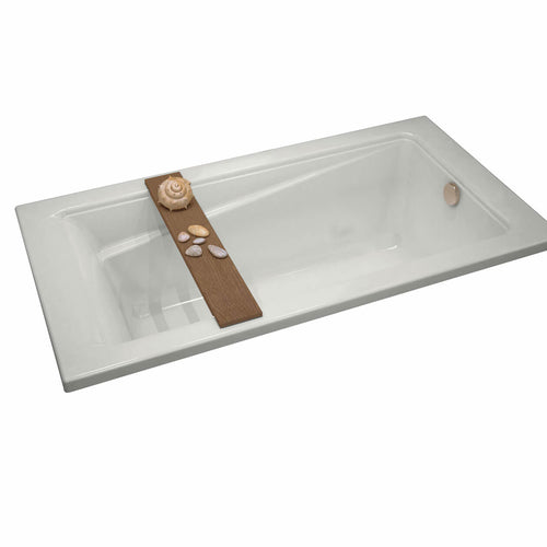 Exhibit 6634 Acrylic Drop-in End Drain Bathtub in White