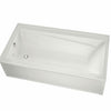 Exhibit 6042 IFS AFR DTF Acrylic Alcove Left-Hand Drain Bathtub in White