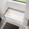 Bosca 6030 IFS Acrylic Alcove Left-Hand Drain Bathtub in White