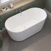 Griffin 5829 AcrylX Freestanding Center Drain Bathtub in White with White Skirt