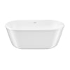 Griffin 5829 AcrylX Freestanding Center Drain Bathtub in White with White Skirt