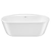 Eldora 6434 AcrylX Freestanding Center Drain Bathtub in White with White Skirt