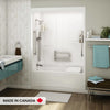 Maax 24" Modern straight vertical grab bar on right wall
