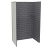 Utile 4832 Composite Direct-to-Stud Three-Piece Alcove Shower Wall Kit in Origin Arctik