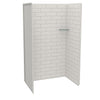 Utile 4832 Composite Direct-to-Stud Three-Piece Alcove Shower Wall Kit in Origin Arctik
