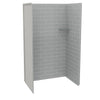 Utile 4832 Composite Direct-to-Stud Three-Piece Alcove Shower Wall Kit in Origin Arctik