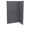 Utile 4832 Composite Direct-to-Stud Two-Piece Corner Shower Wall Kit in Metro Origin Arctik