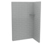 Utile 4832 Composite Direct-to-Stud Two-Piece Corner Shower Wall Kit in Metro Origin Arctik
