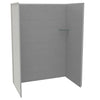 Utile 6036 Composite Direct-to-Stud Three-Piece Alcove Shower Wall Kit in Metro Tux