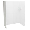 Utile 6036 Composite Direct-to-Stud Three-Piece Alcove Shower Wall Kit in Metro Tux