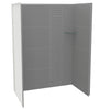 Utile 6036 Composite Direct-to-Stud Three-Piece Alcove Shower Wall Kit in Metro Tux