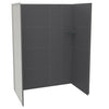 Utile 6036 Composite Direct-to-Stud Three-Piece Alcove Shower Wall Kit in Metro Tux
