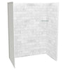 Utile 6036 Composite Direct-to-Stud Three-Piece Alcove Shower Wall Kit in Metro Tux