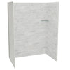 Utile 6036 Composite Direct-to-Stud Three-Piece Alcove Shower Wall Kit in Metro Tux