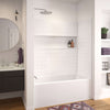 AF-Monaco 6030 AcrylX Alcove Left-Hand Drain Bathtub in White