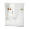 BG6034C AcrylX Alcove Center Drain One-Piece Tub Shower in White