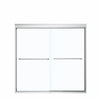Kameleon SC 55-59 x 57 in. 6 mm Bypass Tub Door for Alcove Installation with Clear glass in Chrome