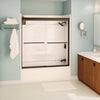 Kameleon SC 55-59 x 57 in. 6 mm Bypass Tub Door for Alcove Installation with Clear glass in Chrome