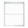 Kameleon SC 51-55 x 71 in. 6 mm Bypass Shower Door for Alcove Installation with Clear glass in Chrome
