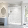 Uptown 56-59 x 76 in. 8 mm Sliding Shower Door for Alcove Installation with Clear glass in Chrome