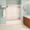 Aura 55-59 x 57 in. 6 mm Sliding Tub Door for Alcove Installation with Clear glass in Chrome
