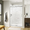 Revelation Square 44-47 x 70 ½-73 in. 6 mm Bypass Shower Door for Alcove Installation with Clear glass in Chrome