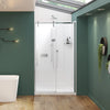 Nebula 44 ½-46 ½ x 78 ¾ in. 8mm Sliding Shower Door for Alcove Installation with Clear glass in Chrome