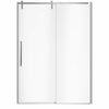 Nebula 56 ½-58 ½ x 78 ¾ in. 8mm Sliding Shower Door for Alcove Installation with Clear glass in Chrome