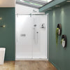 Nebula 56 ½-58 ½ x 78 ¾ in. 8mm Sliding Shower Door for Alcove Installation with Clear glass in Chrome