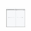 Duel 56-59 x 55 ½-59 in. 8 mm Bypass Tub Door for Alcove Installation with Clear glass in Chrome