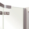 Link Rectangular 42 x 34 x 75 in. 8mm Pivot Shower Door for Corner Installation with Clear glass in Chrome
