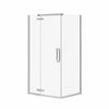 Link Rectangular 42 x 34 x 75 in. 8mm Pivot Shower Door for Corner Installation with Clear glass in Chrome