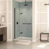 Reveal 71 38-41 x 71 ½ in. 8mm Pivot Shower Door for Alcove Installation with Clear glass in Chrome
