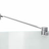 Reveal 71 51 ½-54 ½ x 71 ½ in. 8mm Pivot Shower Door for Alcove Installation with Clear glass in Chrome