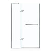 Reveal 71 51 ½-54 ½ x 71 ½ in. 8mm Pivot Shower Door for Alcove Installation with Clear glass in Chrome