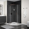 Link Curve Neo-angle 40 x 40 x 75 in. 8mm Pivot Shower Door for Corner Installation with Clear glass in Chrome