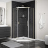 Link Curve Neo-angle 40 x 40 x 75 in. 8mm Pivot Shower Door for Corner Installation with Clear glass in Chrome
