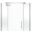Hana Neo-angle 38 x 38 x 75 in. 8mm Pivot Shower Door for Corner Installation with Clear glass in Chrome