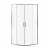 Radia Neo-round 32 x 32 x 71 ½ in. 6 mm Sliding Shower Door for Corner Installation with Clear glass in Chrome
