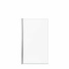 Edge Square 34 x 58 in. 8 mm Tub Screen for Alcove Installation with Clear glass in Chrome