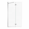 Edge Duo 42 x 75 in. 8 mm Pivot Shower Screen for Alcove Installation with Clear glass in Chrome